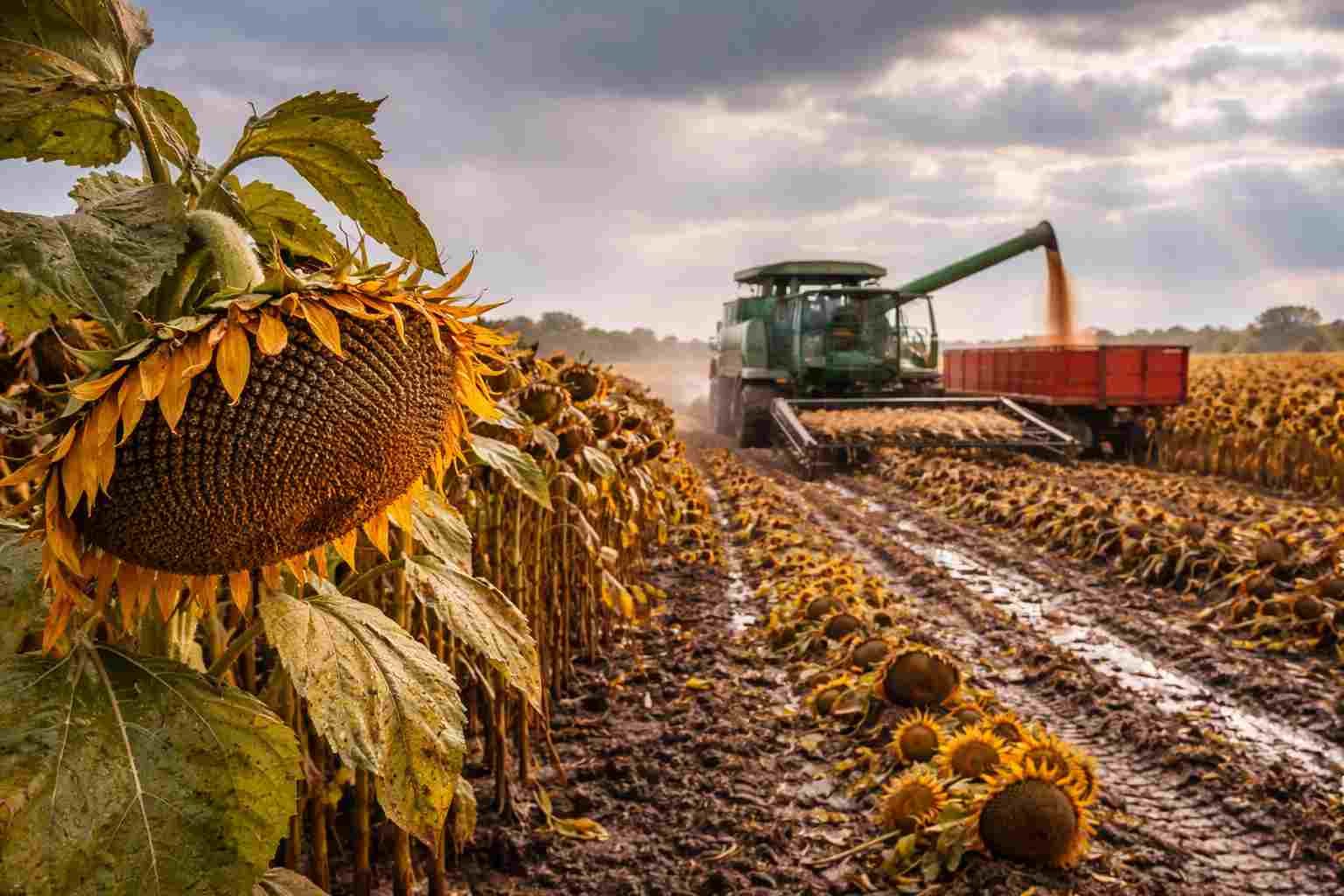 Bahía Blanca: la cosecha de girasol avanza con rindes mejores a lo esperado, pero las lluvias frenan el ritmo 1 Bahía Blanca: la cosecha de girasol avanza con rindes mejores a lo esperado, pero las lluvias frenan el ritmo