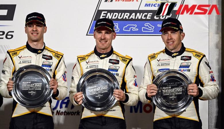 Nicolás Varrone llegó al podio en las 12 horas de Sebring