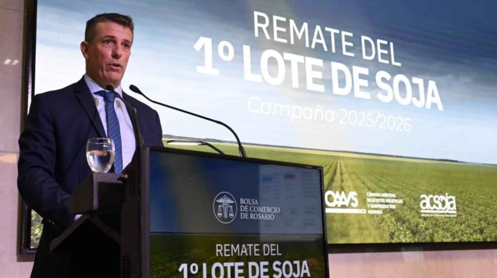 Con el remate del primer lote de soja, el campo dio la primera señal del año 1 Con el remate del primer lote de soja, el campo dio la primera señal del año