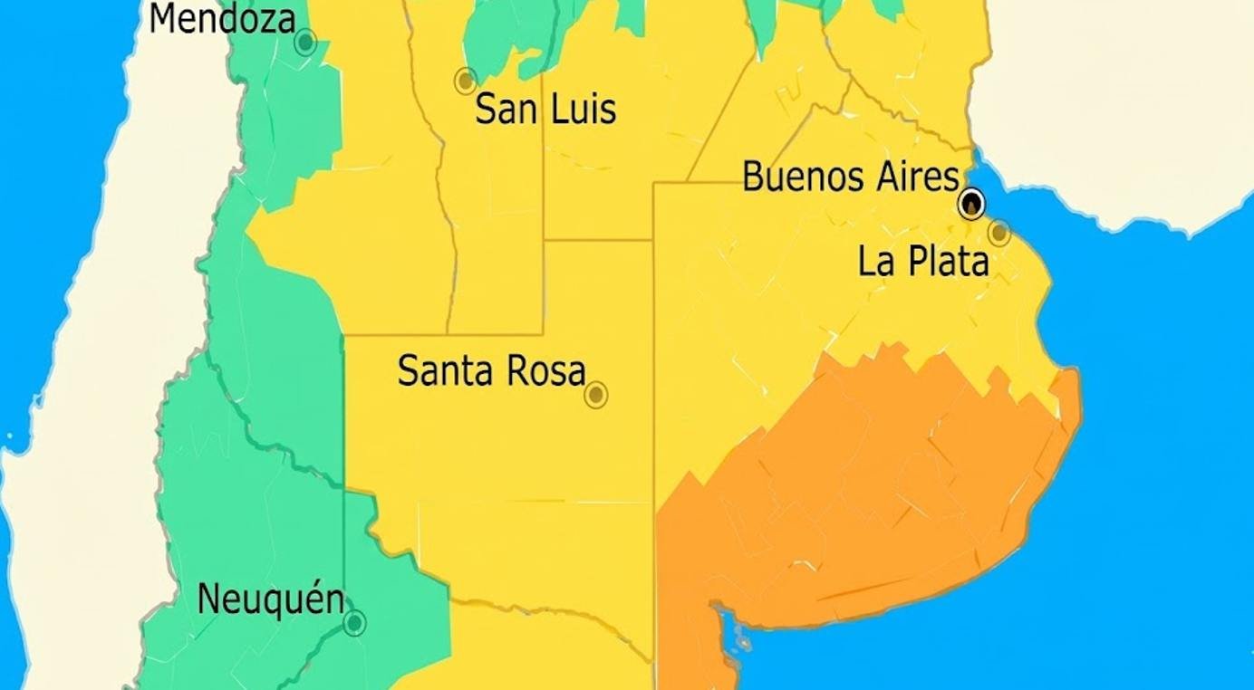 Viento de hasta 100 km/h y lluvias de 60 mm frenan los trabajos a campo en 8 provincias